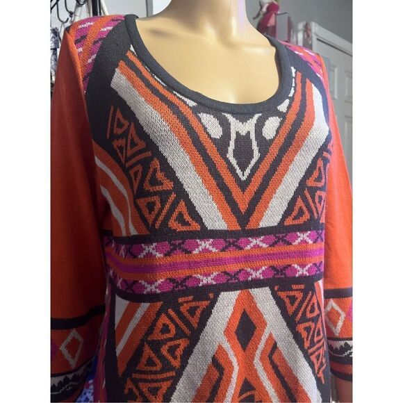 Liv Aztec sweater dress sz XL - Picture 4 of 5